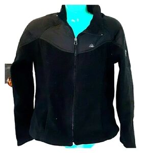 Snozu black zip up fleece small jacket
